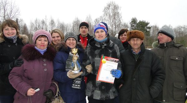 Первое место в "Лиозненской лыжне-2012" заняла команда отдела культуры райисполкома