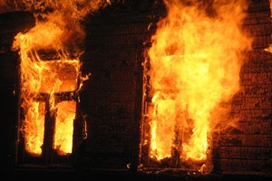 Пожар в Горянах
